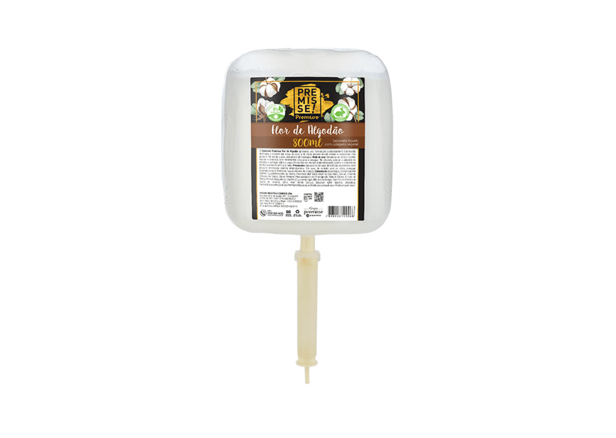 Sabonete Líquido Refil Flor de Algodão 800ml Premisse