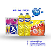 Kit Lava Louças Ypê com Assolan