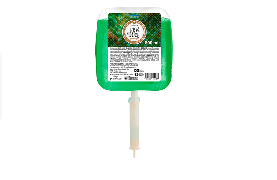 Sabonete Líquido Refil Erva Doce Suave 800ml Premisse