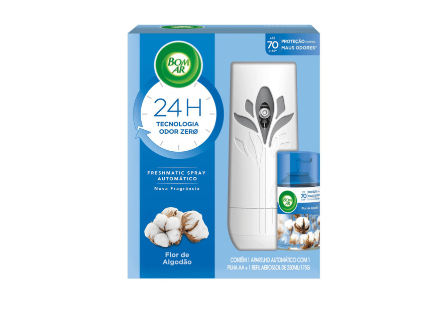 Odorizador Aparelho Toque de Algodão 250ml Bom Ar Freshmatic