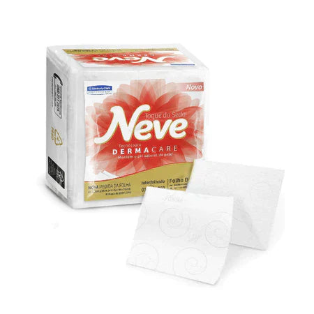 Papel Higiênico Interfolhado Folha Dupla com 250 unidades Neve