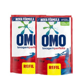 Kit c/2 Lava Roupas Liquido Omo Lavagem Perfeita 900ml Refil